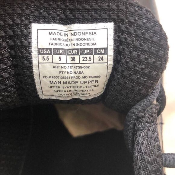 Under Armour Black Lace-Up Athletic Running Shoe Size 5.5 - Picture 4 of 4